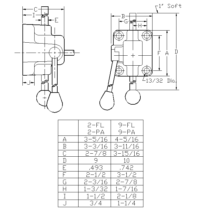Fixture Lock Dimensions